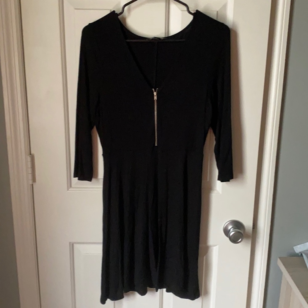 Black Mini Dress, 1/2 Sleeve